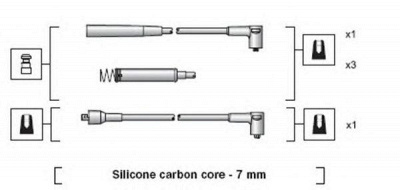 MAGNETI MARELLI 941318111225 -  Комплект проводов зажигания